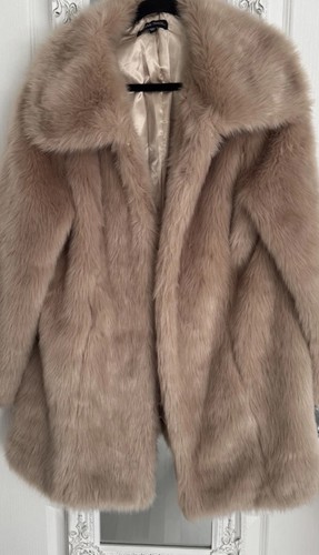 Beige soft feel faux - soft,
