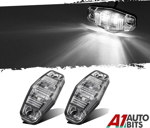 12v led side marker white - 2x,