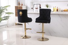 Luxury Velvet Bar Stools With