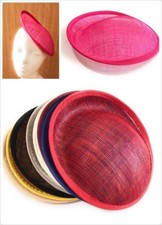 20cm round sinamay - round, dipped