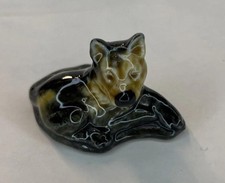 Wade Whimsies England Figurine Ceramic Dog Alsatian German Shepard Puppy