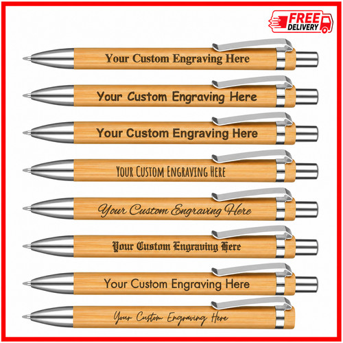 Personalized bamboo ballpoint - bamboo,