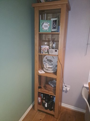 Solid oak narrow dresser - solid,