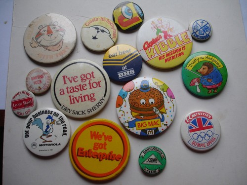 Vintage retro button pin - vintage,