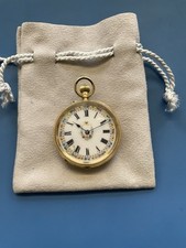 Good 18ct gold ladies floral - good,