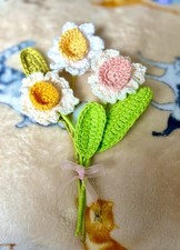 Handmade crocheted daffodil - handmade,