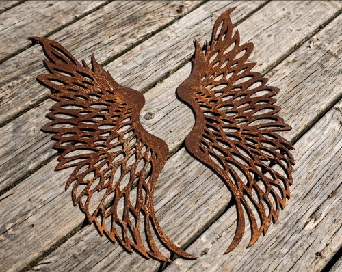 Angel wings metal wall - angel,