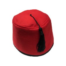 Red Fez Hat Turkish Fancy