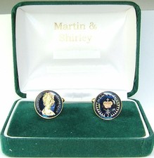 1975 Half Pence cufflinks from
