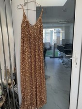 Zara gold sequin showstopper dress Rrp £100
