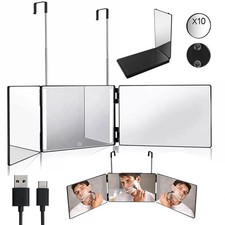 LED Lighted 3-Sided Mirror