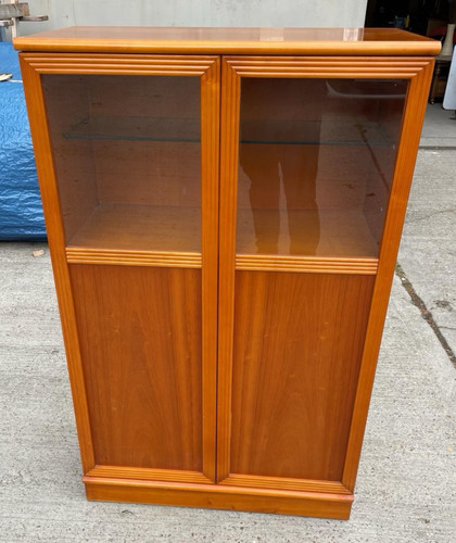 Vintage half glazed - half, teak