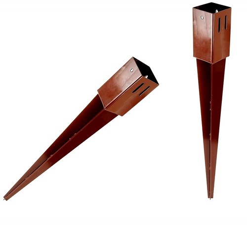 Fence post support spikes - post, &