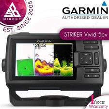 Garmin STRIKER Vivid 5cv 5'' Marine GPS Fish Finder│ClearVU│CHIRP Sonar│IPX7