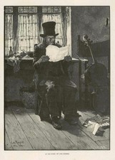 1886 Antique Print - FINE ART PICTURE OLD SCORE CARL RICKELT MUSICIAN CELLO (014