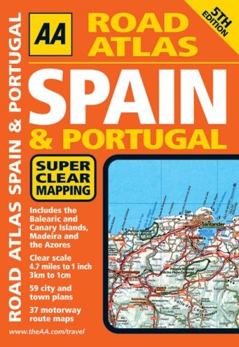 Road atlas spain and - road,
