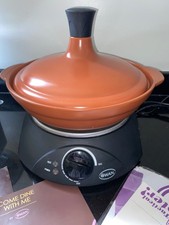 SWAN Come Dine with Me Electric Ceramic Tagine Slow Cooker Moroccan Pot Oven