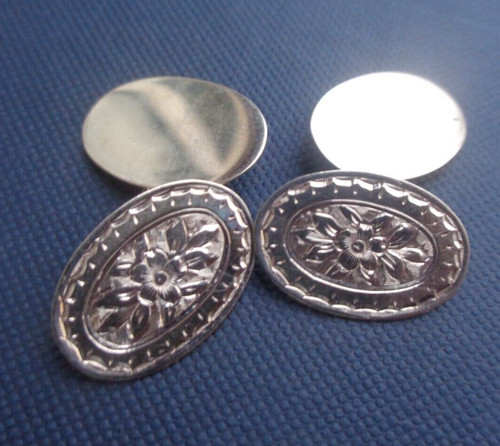Gold cufflinks art - gold, nouveau