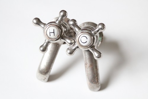 Antique faucet bathroom sink - sink, |