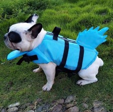 Dog Life Jacket with Shark Fin Design - Size Adjustable size L