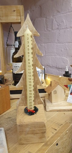 Christmas advent candle - candle, in