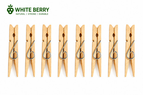 72x wooden clamps pegs big - 72x,