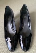 Riva Black Patent Court Shoes