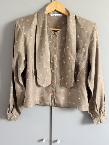 Zara taupe star - zara, tie