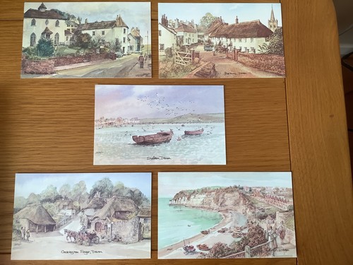 Vintage postcards devon from - vintage,