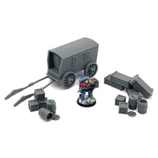 Ulvheim Medieval Market Trader Cart Set 28mm Fantasy Wargaming Terrain Scenery