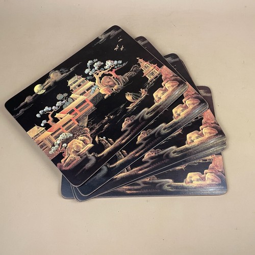 Vintage chinoiserie placemats - vintage,
