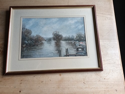 Signed original pastel clegg - signed,