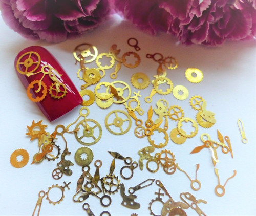 Nail art gold steam - 50, x
