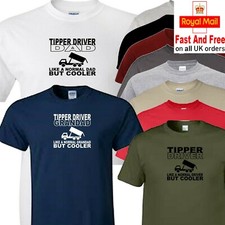 tipper driver t shirt dad grandad or driver