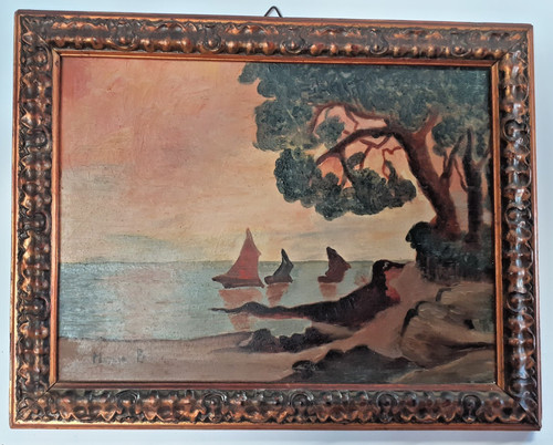 Landscape oil board - landscape,