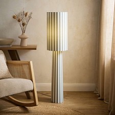 Fabric Midi Floor Lamp Green