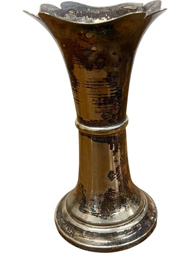 Vintage epns silver vase - vintage,