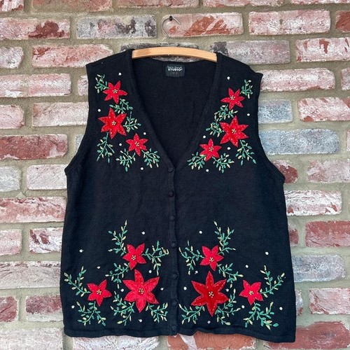 Vintage ugly christmas vest - vintage,
