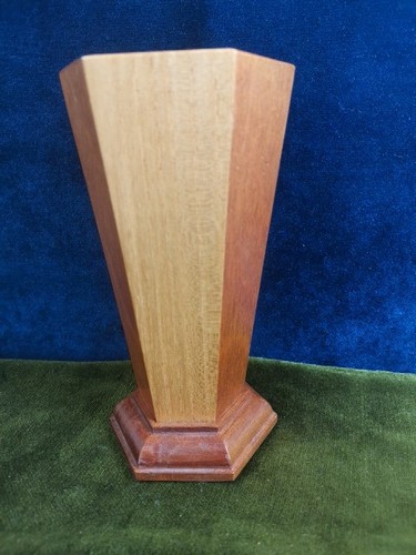 Wooden spill vase art deco - wooden, in