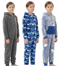 Boys 1Onesie Fleece Hooded All