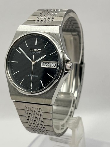 Seiko chronos black dial - seiko,