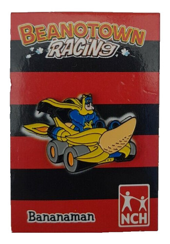Beanotown racing bananaman - racing, pin