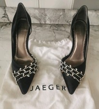 Womens JAEGER Black Satin