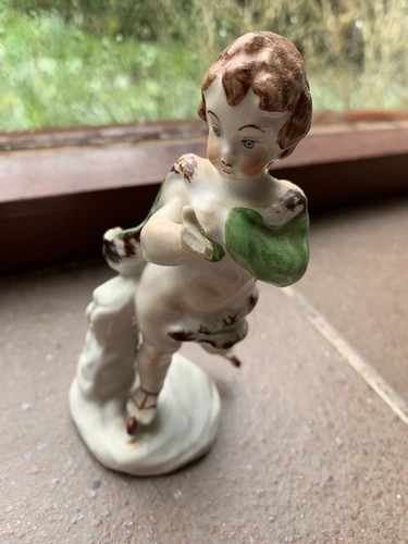 Antique china skating girl - antique,