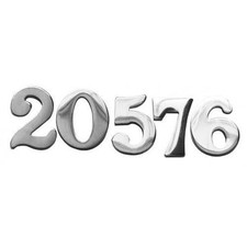 NEW Police Chrome Numbers Pin