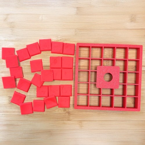 25x1 multi squares - 25x1”x1",