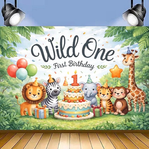 Wild one backdrop baby shower - baby,
