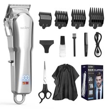 SEJOY Professional Cordless Hair Clippers and Trimmer Set Men Barber Haircut Kit