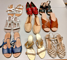 WOMEN'S SHOE BUNDLE x 9 sizes 4-7 inc MODA IN PELLE CUSHION WALK VAN DAL