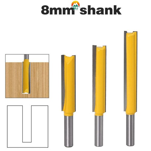 8mm shank straight router bit - straight,